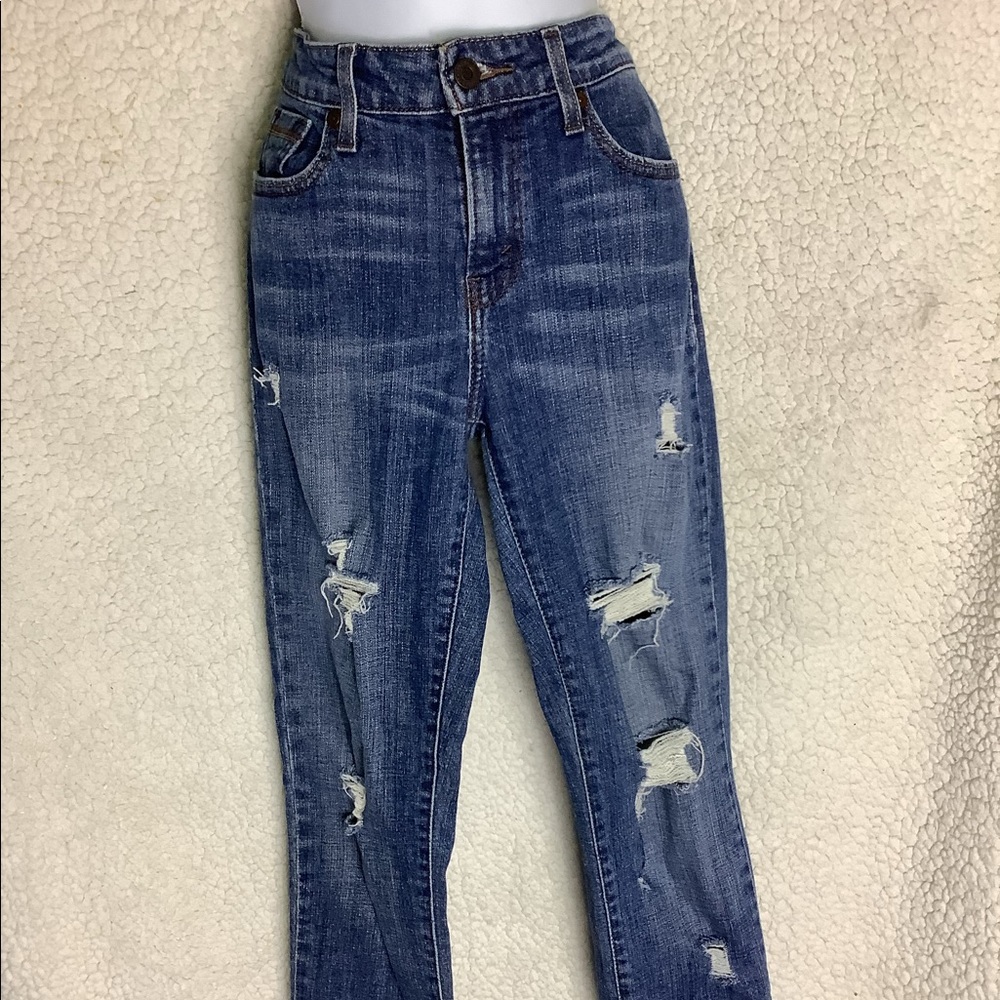 Levi's 501 Women’s Distressed Fit Straight Leg Jeans | W27 L32